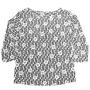 Fendi Italy Women’s Short Sleeve Shirt Blouse